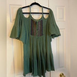 Jen’s Pirate Booty El Matador dress in custom green color